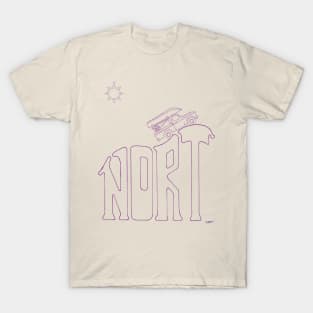 Nort Plum Line Art. T-Shirt